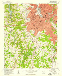 Greenville 1957 topographic map thumbnail