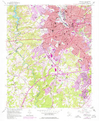 Greenville 1957 topographic map thumbnail