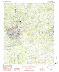 Greer 1983 topographic map thumbnail