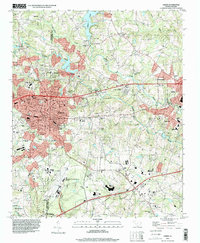 Greer 1994 topographic map thumbnail