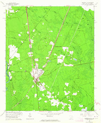 Hardeeville 1962 topographic map thumbnail