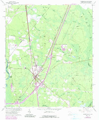 Hardeeville 1962 topographic map thumbnail