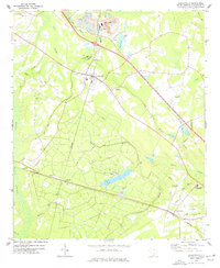 Harleyville 1973 topographic map thumbnail
