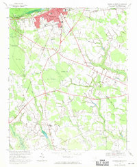 Hartsville South 1968 topographic map thumbnail