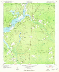 Huger 1950 topographic map thumbnail