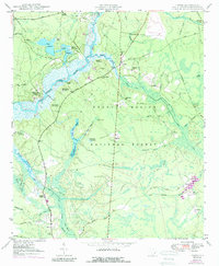 Huger 1950 topographic map thumbnail