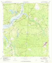 Huger 1950 topographic map thumbnail
