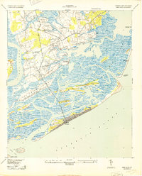 James Island 1943 topographic map thumbnail