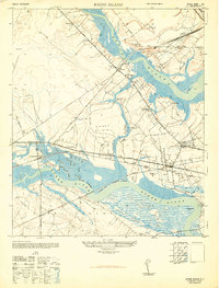 Johns Island 1948 topographic map thumbnail