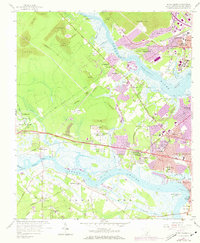 Johns Island 1958 topographic map thumbnail