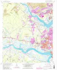 Johns Island 1958 topographic map thumbnail
