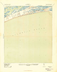 Kiawah Island 1943 topographic map thumbnail