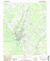 Kingstree 1990 topographic map thumbnail