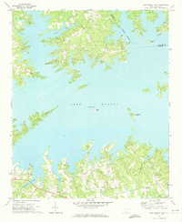 Lake Murray East 1971 topographic map preview