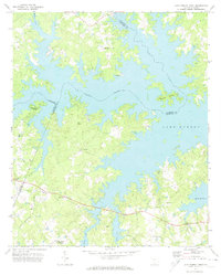 Lake Murray West 1971 topographic map thumbnail