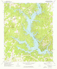 Lake Wylie 1973 topographic map thumbnail