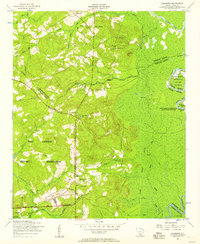 Leesburg 1953 topographic map thumbnail