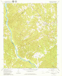 Lowndesville 1964 topographic map thumbnail