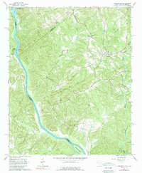 Lowndesville 1964 topographic map thumbnail