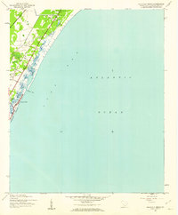Magnolia Beach 1942 topographic map thumbnail