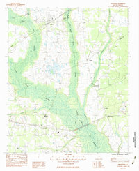 Mayesville 1983 topographic map thumbnail