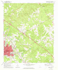 Newberry East 1968 topographic map thumbnail