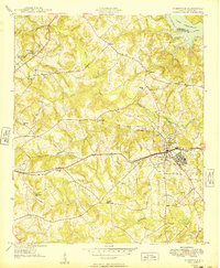 Ninety-Six 1949 topographic map thumbnail