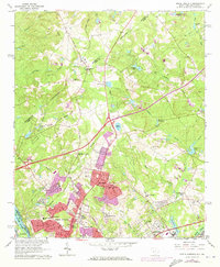 North Augusta 1964 topographic map thumbnail