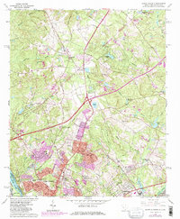 North Augusta 1964 topographic map thumbnail