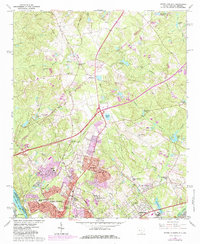 North Augusta 1964 topographic map thumbnail