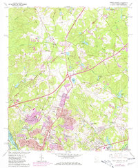 North Augusta 1964 topographic map thumbnail