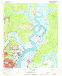 North Charleston 1958 topographic map thumbnail