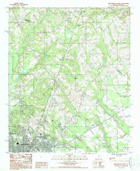 Orangeburg North 1987 topographic map thumbnail