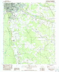 Orangeburg South 1982 topographic map thumbnail