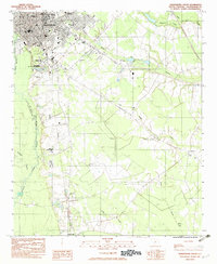 Orangeburg South 1982 topographic map thumbnail