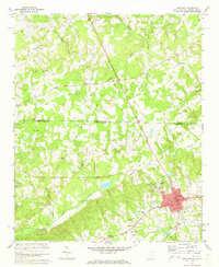 Pageland 1971 topographic map thumbnail