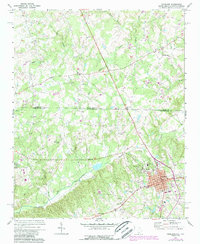 Pageland 1971 topographic map thumbnail