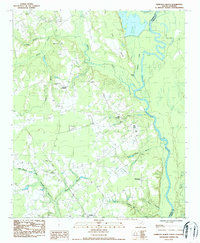 Pamplico North 1986 topographic map thumbnail