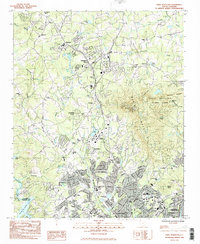 Paris Mountain 1983 topographic map thumbnail