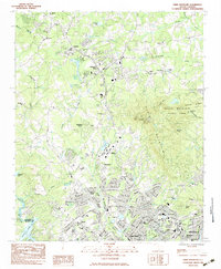 Paris Mountain 1983 topographic map thumbnail