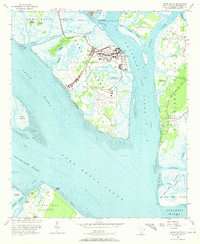 Parris Island 1956 topographic map thumbnail