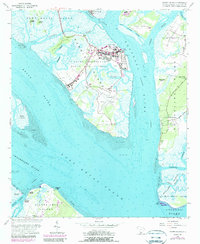Parris Island 1956 topographic map thumbnail