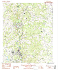 Pelzer 1983 topographic map thumbnail