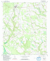 Pinewood 1980 topographic map thumbnail