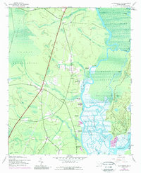 Plantersville 1943 topographic map thumbnail