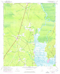 Plantersville 1943 topographic map preview