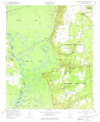 Poinsett State Park 1953 topographic map thumbnail