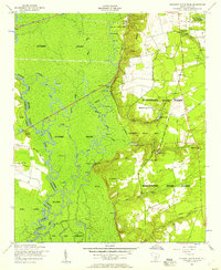 Poinsett State Park 1953 topographic map thumbnail