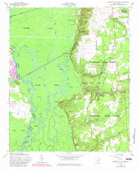 Poinsett State Park 1953 topographic map thumbnail