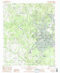 Rock Hill West 1984 topographic map thumbnail